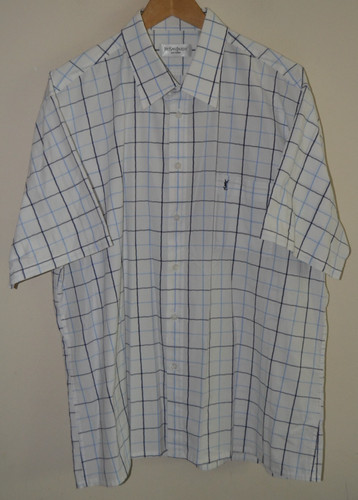 Vintage blau weiß kariertes - blau-weiß,