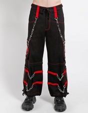 Zip Off Trousers Black - Red