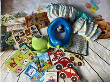 Baby Jungen Ausstattung Set Windel BabyBjörn Lätzchen Toilettensitz Steckpuzzle