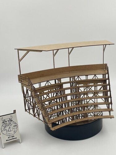 Slotcar tribüne kurve aussen - kurve,