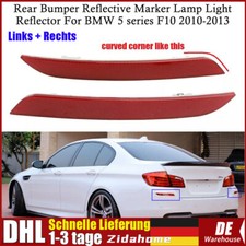 2xFür BMW 5er F10/18 Stoßstangen Rückleuchte Reflektor Lichtscheibe Rückstrahler
