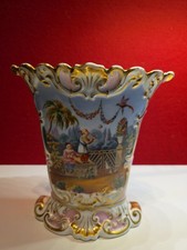 Sitzendorfer Vase 1885-1905 Chinesische Szene