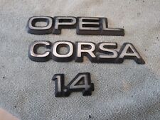 Opel Corsa A Schriftzug Emblem Kofferraum 1.4 Logo Vauxhall