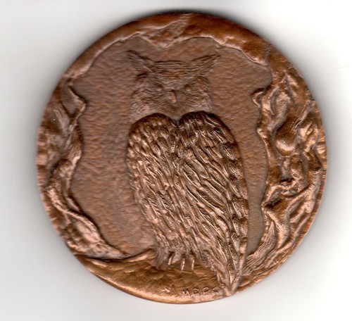 Medaille medal eule - medaille,