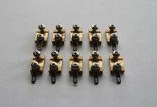 + 10 x Gleisanschluss Klemmen Spur G Gartenbahn mit Kreuzschrauben in Nirosta