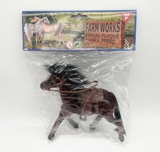 Vintage Fliska Pferd braun ca. 18cm Kirmes  Jahrmarkt - 70/80er Jahre NEU in OVP