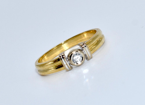 Brillant ring 10ct - brillant, 0,10ct