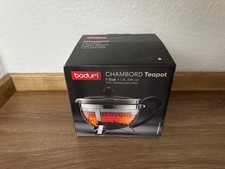 Bodum Chambord Teapot Teekanne Borosilikat-Glas Kunststoffsieb 1 Liter *NEU/OVP*