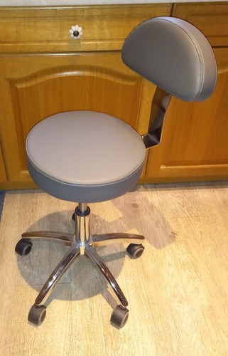 Rollhocker mit rückenlehne - rollhocker,