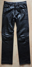 Lederhose Lederjeans Hose Leder schwarz