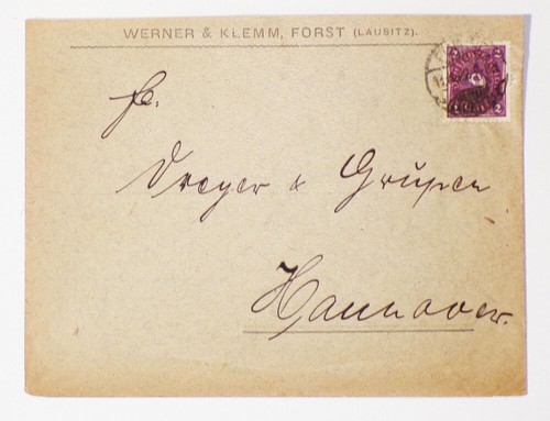 Alter brief werner und - werner, klemm