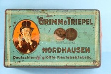  ALTE   BLECHDOSE GRIMM &