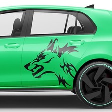 Wolf Auto Seitenaufkleber SET