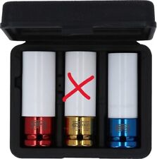 KS Tools 515.1005 1/2" Alu-Felgen Kraft-Stecknuss-Satz, 3-tlg!!19mm nuss fehlt!!