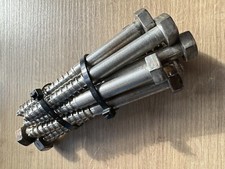 10 Stk. M12 x 125 mm Sechskant-Holzschrauben Edelstahl DIN571 V2A