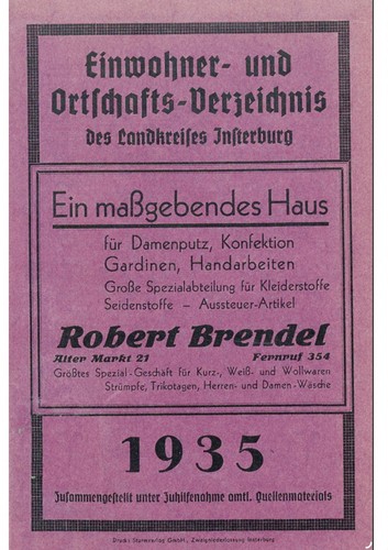 Adressbuch einwohner und - adressbuch,
