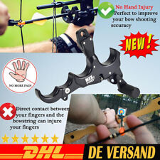 Compoundbogen Release Aids 4-Finger 360° Drehen Metall D~Loop Bogenschießen Jagd