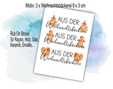 Weihnachtsmotive Rub on