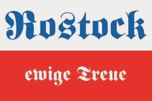 Aufkleber rostock ewige - rostock, treue