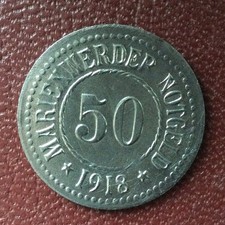 MARIENWERDER 50 PFENNIG 1918 # KWYDZIN # WESTPREUSSEN # F. 318.3a # KRIEGSGELD