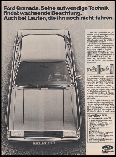 Ford granada reklame - ford, '72