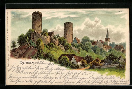 Künstler kohren - künstler-ak,