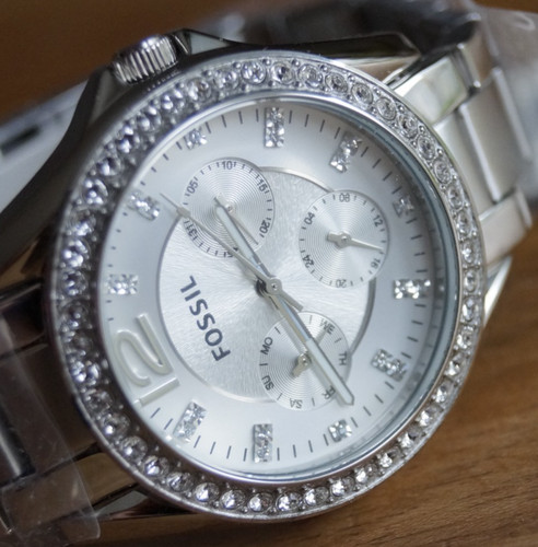 Fossil riley silber damen - silber,
