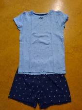 Mädchen Schlafanzug * Shorty * blau * Größe 134/140 * YIGGA Ernstings family *