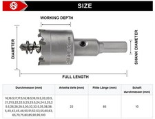 Lochsäge Hartmetall TCT