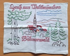 Altes gesticktes sofakissen - altes, ..gesticktes