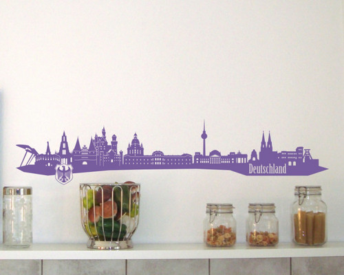 Wandtattoo deutschland skyline - wandtattoo,