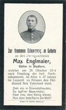 Foto WK1 Sterbebild gefallener