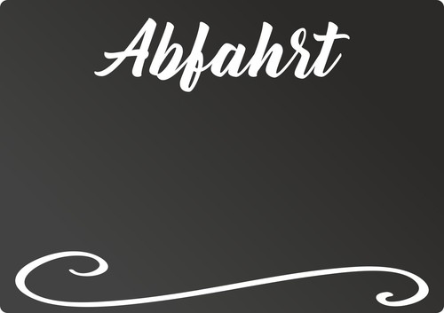 Abfahrt tafel waagerecht - -,