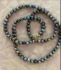 Süßwasser-Perlenkette 60 cm