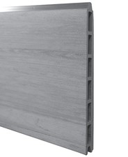 WPC Zaun Komplettset grau