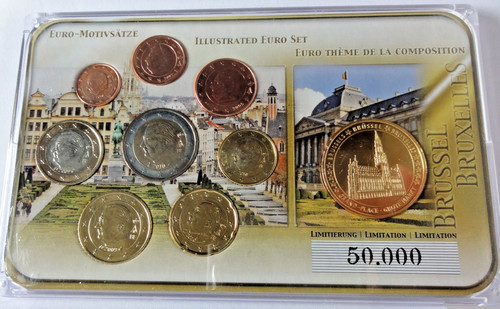 Euro motivsatz brüssel - euro-motivsatz, /