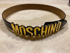Original Moschino - Gürtel mit goldenen Buchstaben