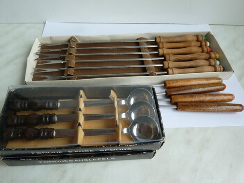 Vintage 10x fondue gabel - vintage, fondue-