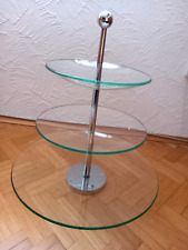 Große Etagere Servierständer 3 teilig aus Glas/Metall, Marc Aurel/Nachtmann