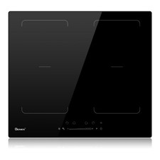 GIONIEN Elektrokochfeld 60cm 4 Platten Induktionskochfeld mit Flex Zone Autark  