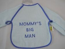 Lätzchen mit langem Arm aus Frottee blau 