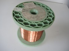 Kupferlackdraht 0,17mm Restrolle ca. 1 kg Dt. Qualität 1989