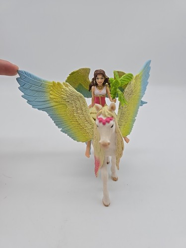 Schleich fee mit papagei auf - papagei,