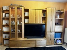 Schrankwand Massivholz Birke 