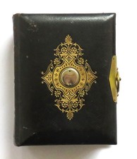 Fotoalbum/ Ledereinband mit Messing - Schließe & 36 Fotos v. Schindler - um 1880