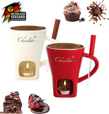 Schokoladenfondue set keramik - set,