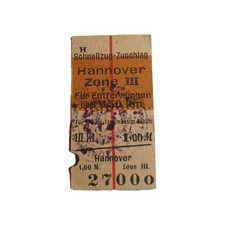 Hannover, Schnellzugzuschlag, Dt. Reich, 3.Kl.