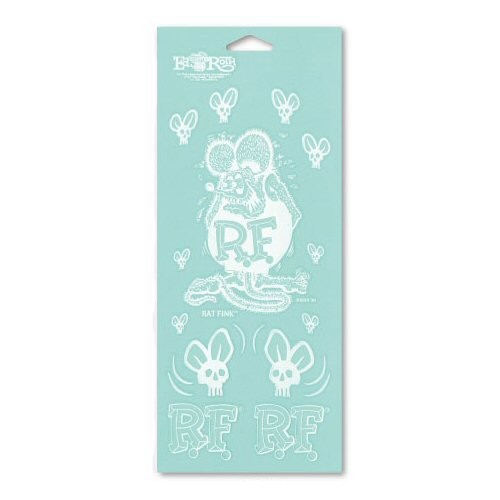 Rat fink skull aufkleber - rat, 14
