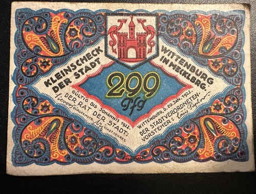 Notgeld wittenburg - notgeld,