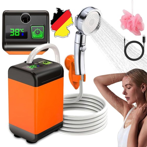 Tragbare campingdusche 6000mah - tragbare,